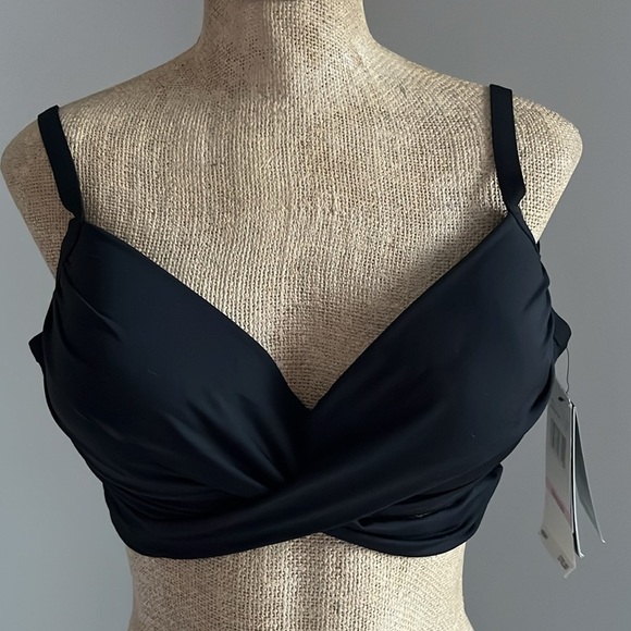 NWT COCO REEF Wrap Underwire Bikini Top 40/42DD - Picture 2 of 6